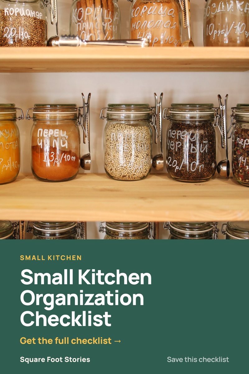 Small Kitchen Organization Checklist: 7 Space-Saving Essentials