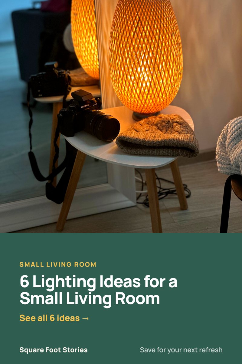6 Small Living Room Lighting Ideas That Make the Room Feel Bigger