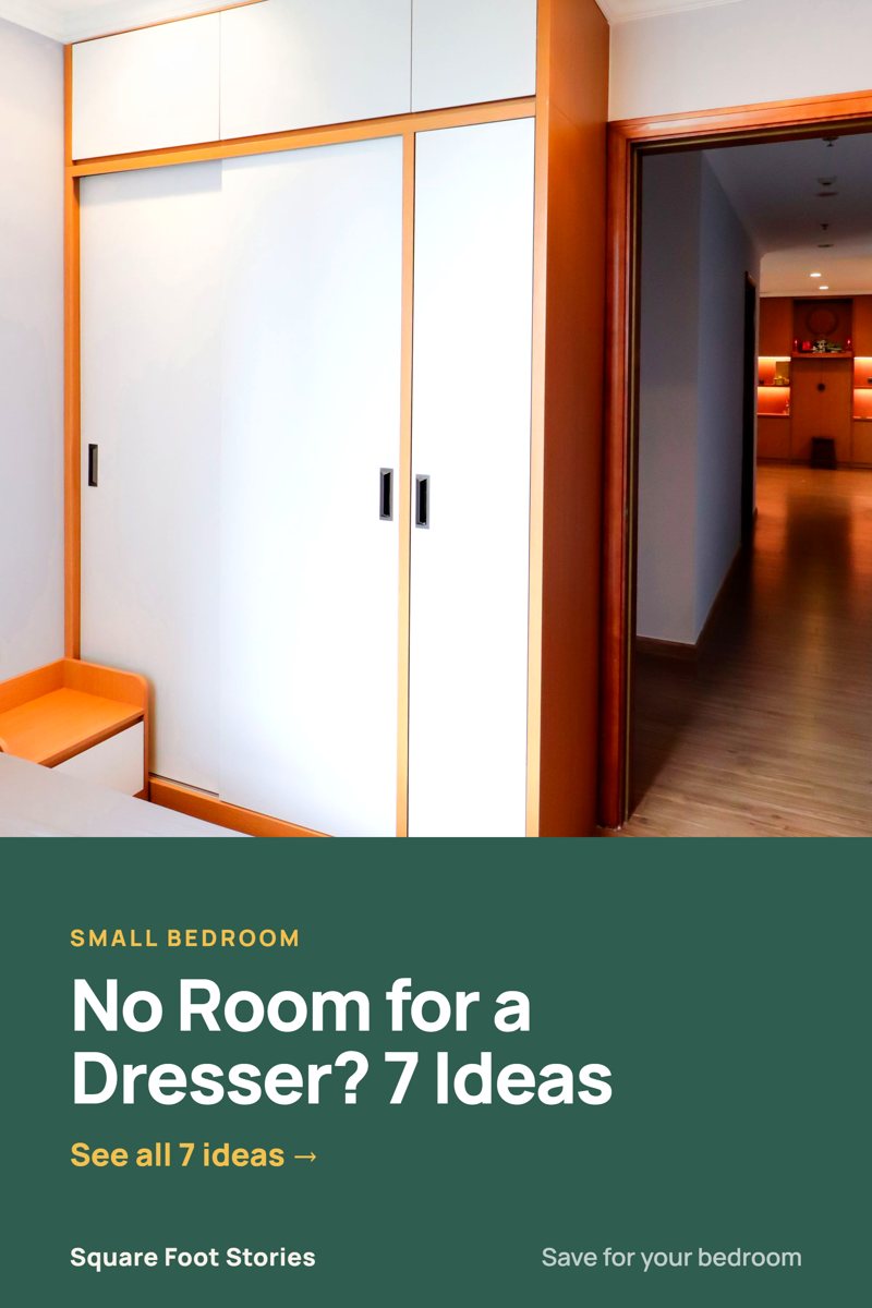 7 Small Bedroom Storage Ideas When You Have No Room for a Dresser