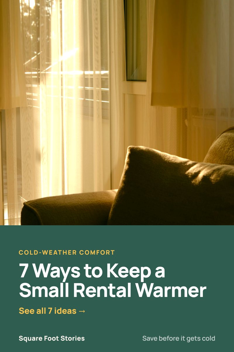 7 Renter-Friendly Ways to Keep a Small Apartment Warm