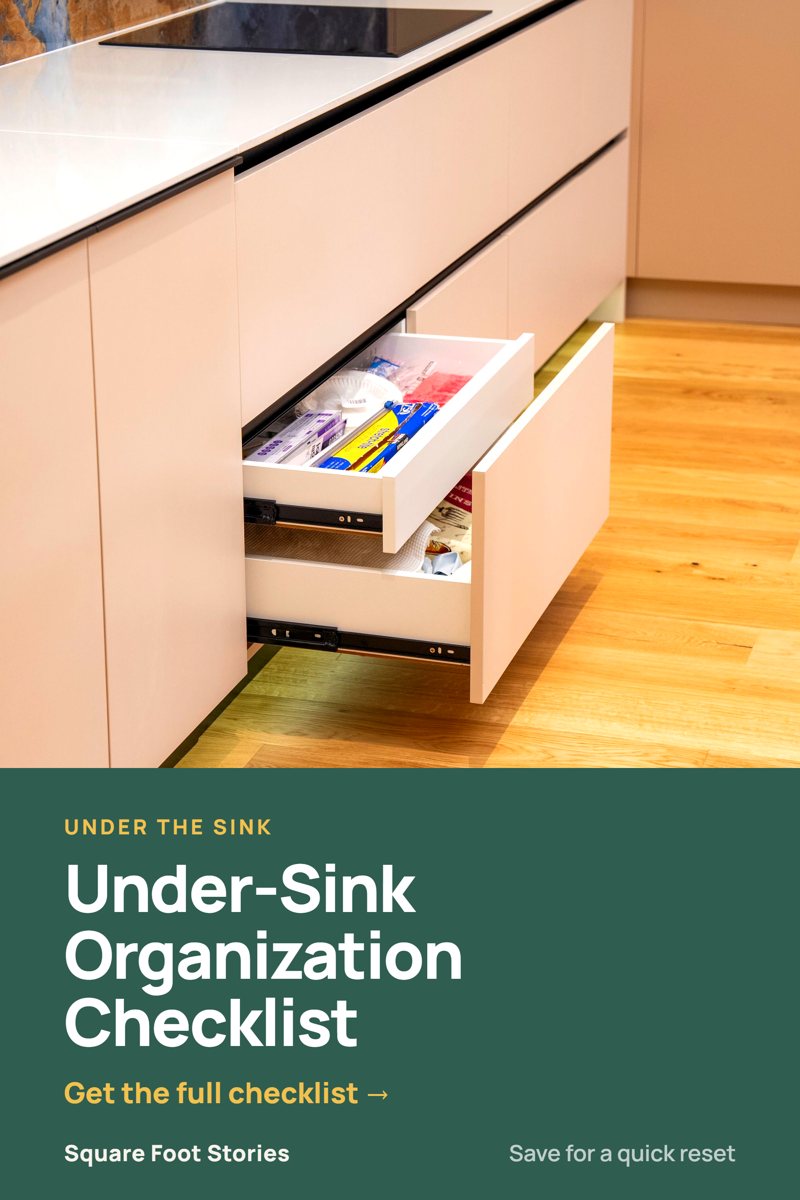 Small Kitchen Under-Sink Organization Checklist