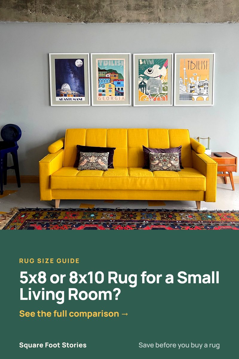 5x8 vs 8x10 Rug: What Size Rug for a Small Living Room?
